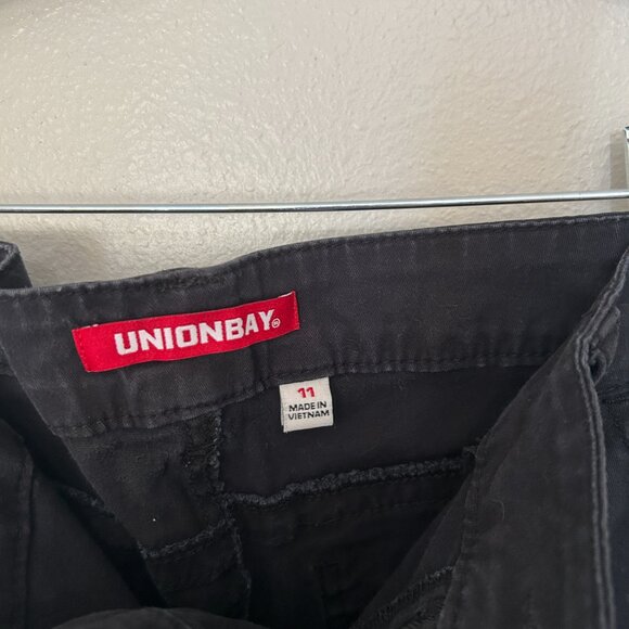 Union Bay Black low rise pants size 11 - Picture 6 of 8
